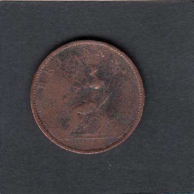 Beschrijving: 1/2 Penny GEORGIUS III